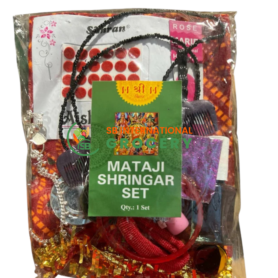 Packaged Mataji Shringar Set with decorative items. Perfect Nepali Pooja Item in USA